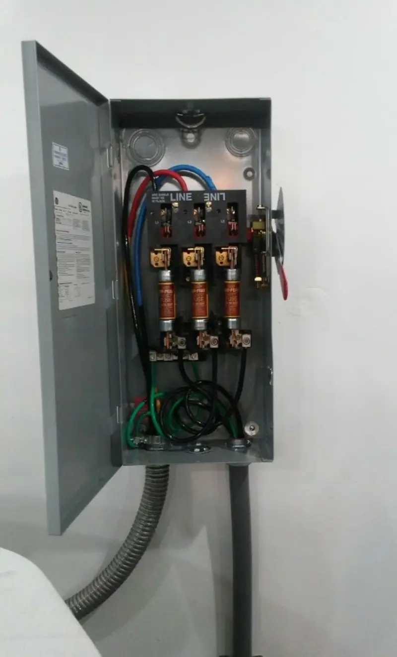Three-phase disconnect switch installed for Electrical Wiring & Rewiring in Greenwich